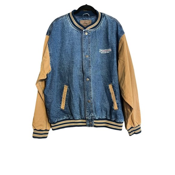 Usps Denim Bomber Jacket 2xl Vintage 